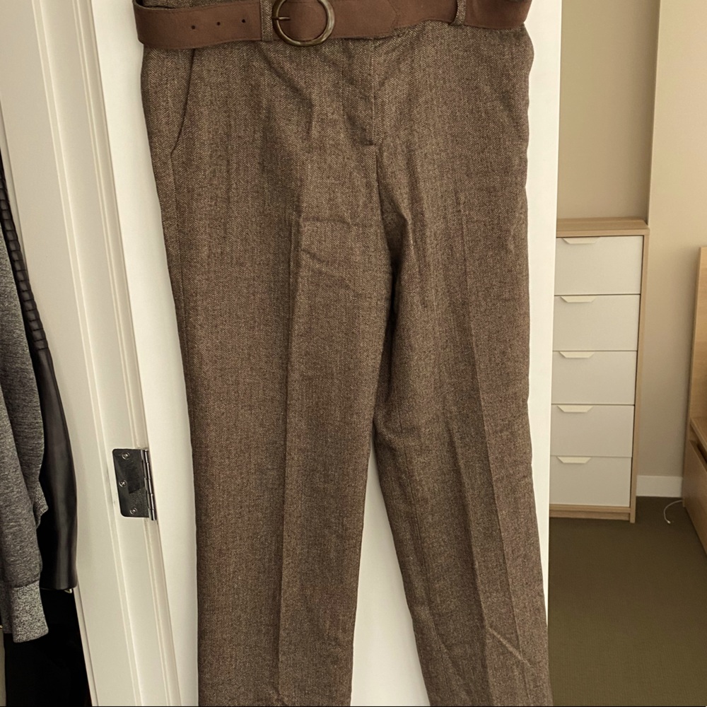 Vintage italian brown suit pants